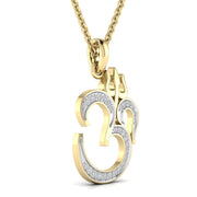 Om Spiritual Diamond Pendant
