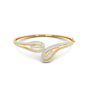Elegant Teardrop Diamond Bangle