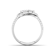 Openwork Diamond Statement Ring