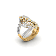 Openwork Diamond Statement Ring