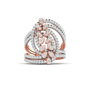 Openwork Diamond Statement Ring