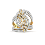 Openwork Diamond Statement Ring