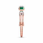Pear Shaped Diamond Cuff Bangle