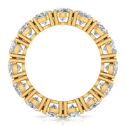 Oval Diamond Channel Setting Eternal Ring