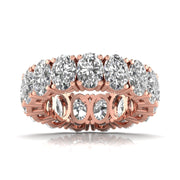 Oval Diamond Channel Setting Eternal Ring