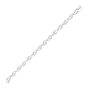 Oval Diamond Halo Bracelet