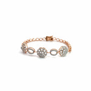 PAVE 1.16 Carat Round Diamonds Chain Bracelet