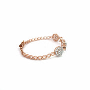PAVE 1.16 Carat Round Diamonds Chain Bracelet