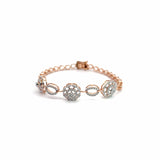 PAVE 1.16 Carat Round Diamonds Chain Bracelet