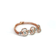 PAVE 1.36 Carat Round Diamond Chain Bracelet