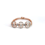 PAVE 1.36 Carat Round Diamond Chain Bracelet