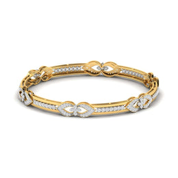 Filigree Lab Grown Diamond Bangle