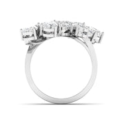 Dramatic Cluster Cocktail Diamond Ring