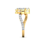 Toi Et Moi (Pear & Emerald) Twist Diamond Ring