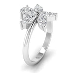 Pear & Marquise Floral Diamond Ring