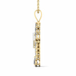 Pear, Marquise & Round Cut Diamonds Pendant For Her