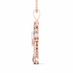Pear, Marquise & Round Cut Diamonds Pendant For Her