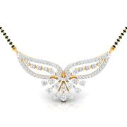Pear & Round Diamond Fluttering Mangalsutra