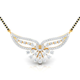 Pear & Round Diamond Fluttering Mangalsutra