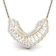 Pear & Round Diamond Sunburst Mangalsutra