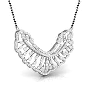 Pear & Round Diamond Sunburst Mangalsutra