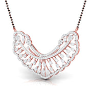 Pear & Round Diamond Sunburst Mangalsutra