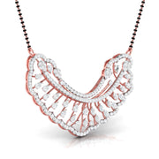 Pear & Round Diamond Sunburst Mangalsutra