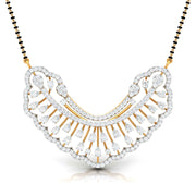 Pear & Round Diamond Sunburst Mangalsutra