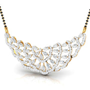 Pear & Round Diamond Tiered Mangalsutra