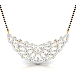 Pear & Round Diamond Tiered Mangalsutra