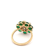 Pear & Round Shape Diamonds Studded Ring