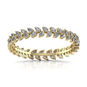 Pair of 26 Pointer Leaf Diamond Tennis Bracelets