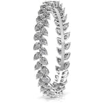 Pair of 26 Pointer Leaf Diamond Tennis Bracelets