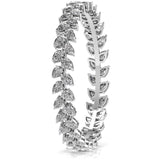 Pair of 26 Pointer Leaf Diamond Tennis Bracelets