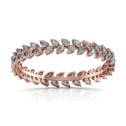 Pair of 26 Pointer Leaf Diamond Tennis Bracelets