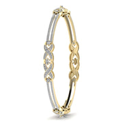 Intricate Diamond Pattern Bangle