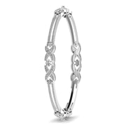 Intricate Diamond Pattern Bangle