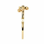 Pear Shaped Diamond Gold Bangle