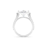 5 Carat Pear-Shaped Diamond Halo Ring