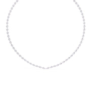 Pear-Shaped Diamond Tennis Necklace