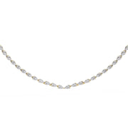 Pear-Shaped Diamond Tennis Necklace