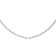 Pear-Shaped Diamond Tennis Necklace