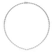 Pear-Shaped Diamond Tennis Necklace