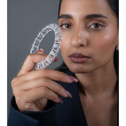 Minimalist Baguette Diamond Bangle