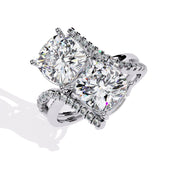 4.8 Carat Cushion Lab Grown Diamond Ring
