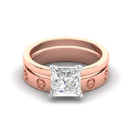 Princess Diamond Solitaire Set