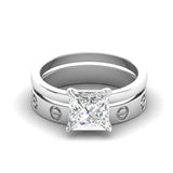 Princess Diamond Solitaire Set