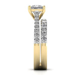 1 Carat Princess Solitaire Band Ring