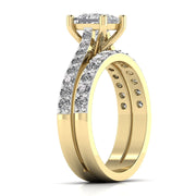 1 Carat Princess Solitaire Band Ring