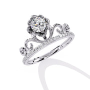 Crownstone Diamond Engagement Ring